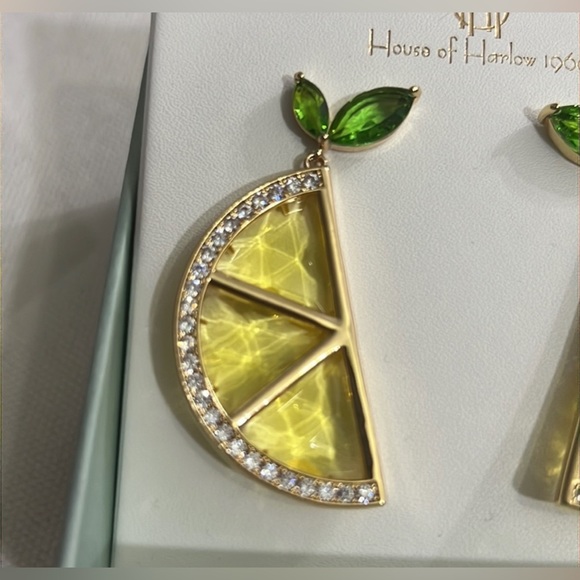 NWT ⚜️🍋⚜️ House of Harlow 1960 Lemon Earrings - Picture 10 of 14